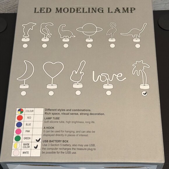 NWB Palm Tree LED Modeling Lamp for Decoration Bar Party - Picture 1 of 2